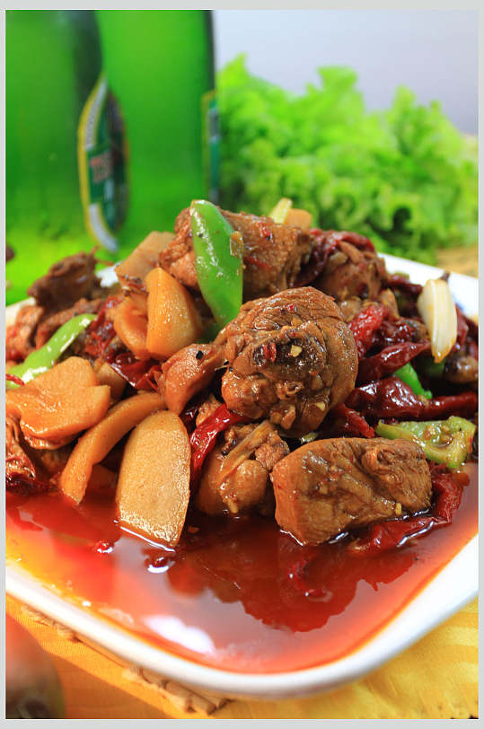 大盘鸡高清餐饮美食图片