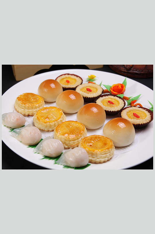 精美点心拼盘美食高清图片