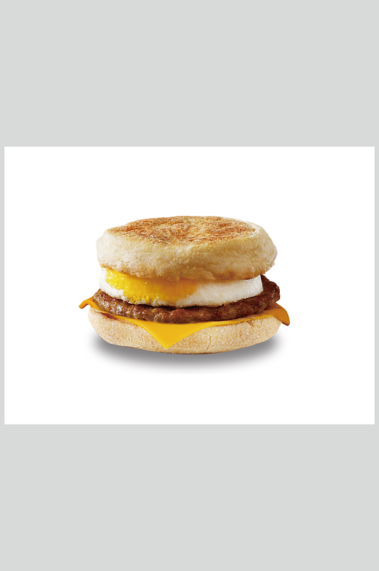 麦当劳早餐汉堡美食图片
