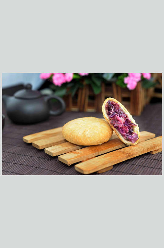 鲜花饼美食高清图片