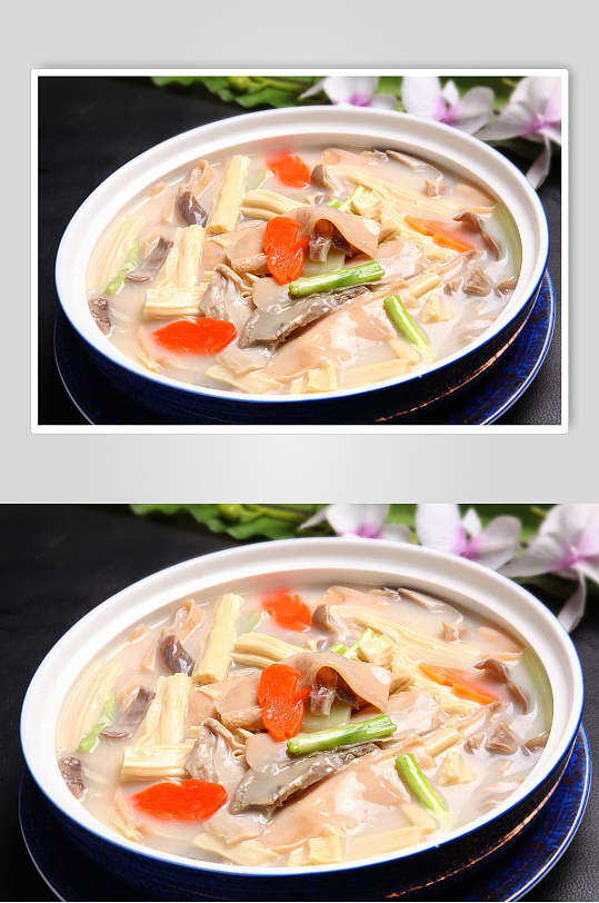鱿鱼烩三鲜精美高清餐饮美食摄影图片