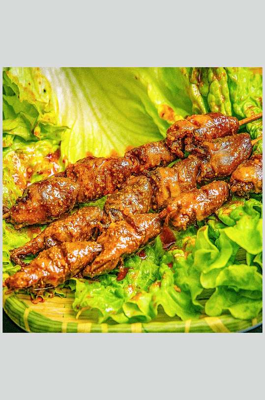 炸串烧烤美食图片