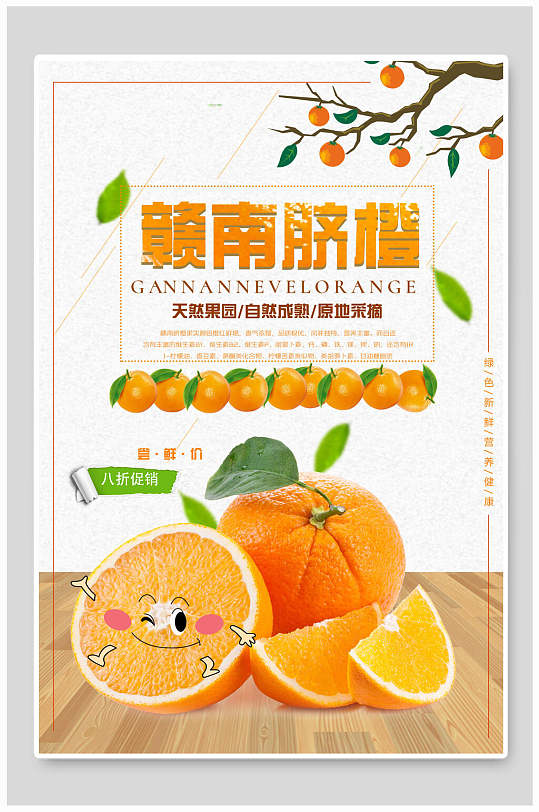 赣南脐橙海报设计