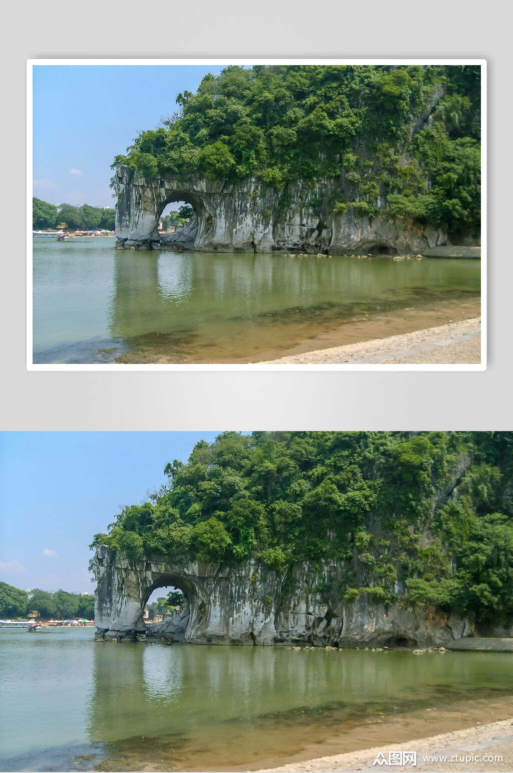 桂林山水象鼻山素材