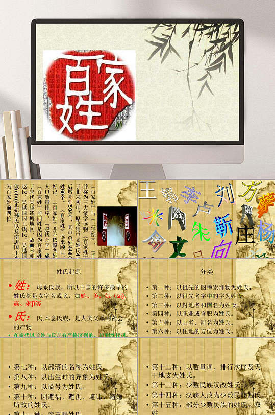 百家姓古风ppt
