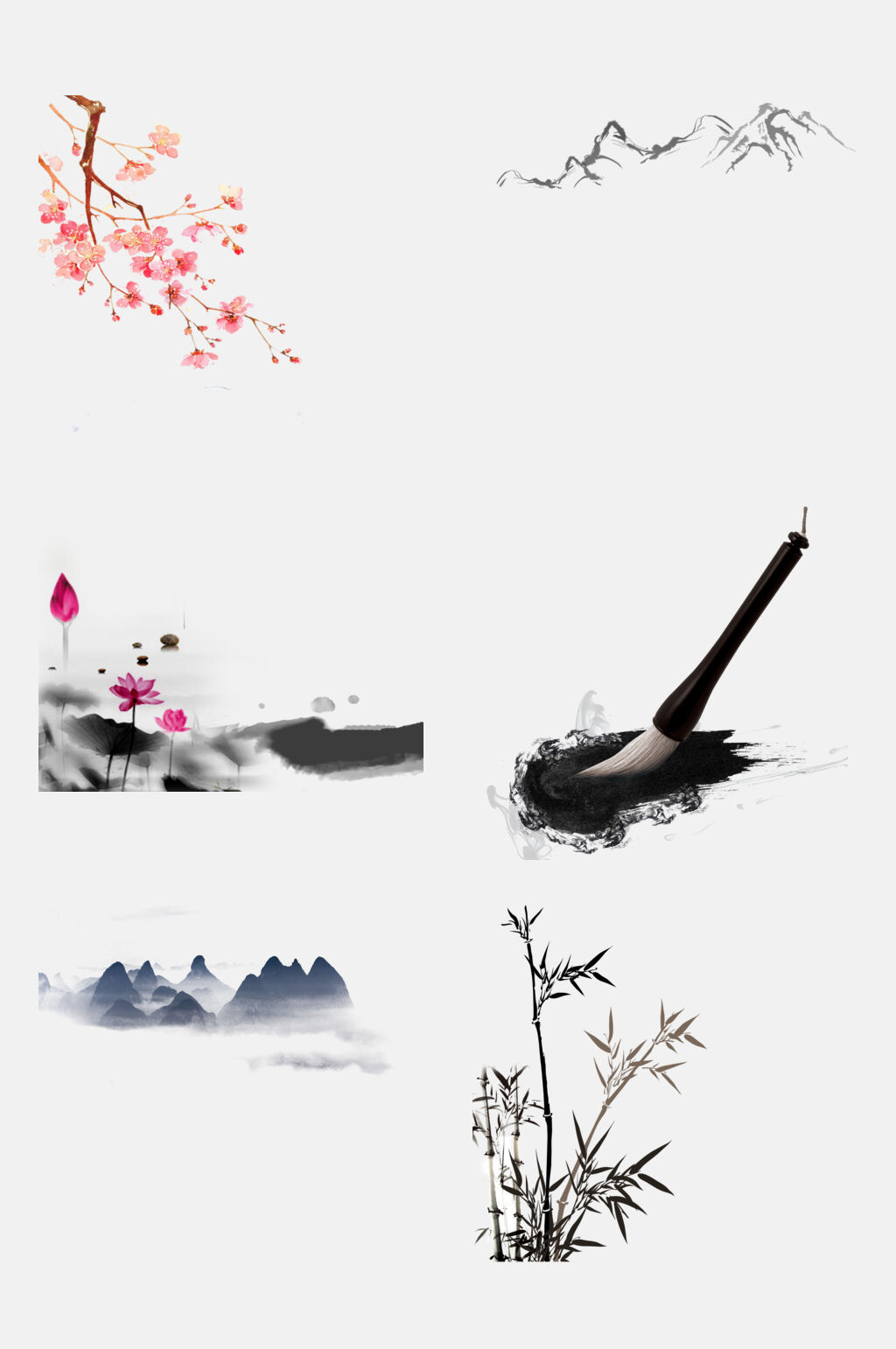 水墨中国风背景素材