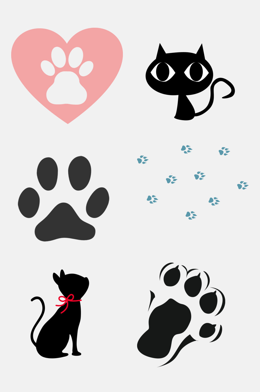 猫爪狗爪元素素材