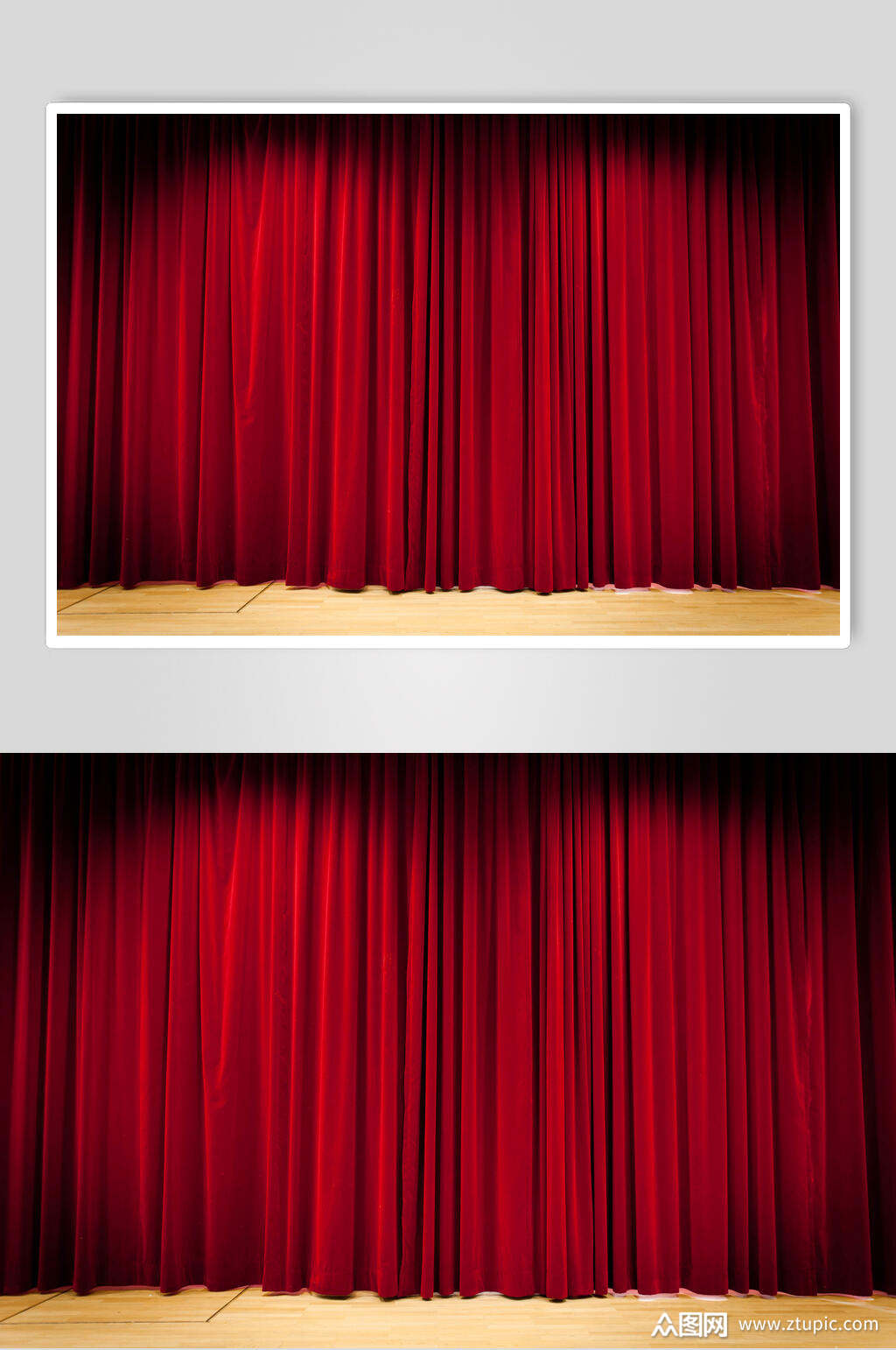 红色舞台幕布背景图片素材
