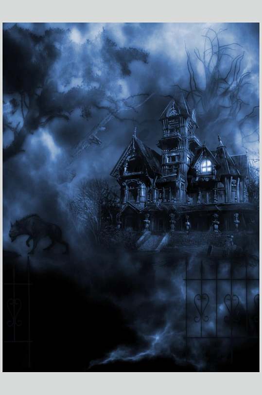 古堡城堡魔幻暗黑cg场景图片