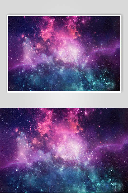 紫色星系星空高清图片