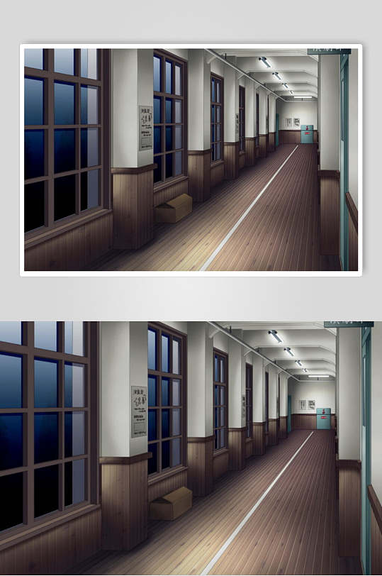 漫画学校走廊背景立即下载校园图书馆立走廊展板图书馆阅览室图书室