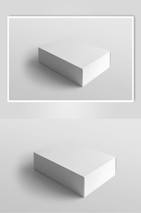 服装品牌白色盒子样机效果图