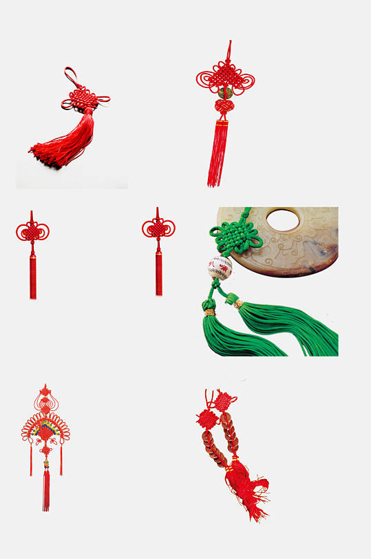 玉佩中国结中国风免抠元素
