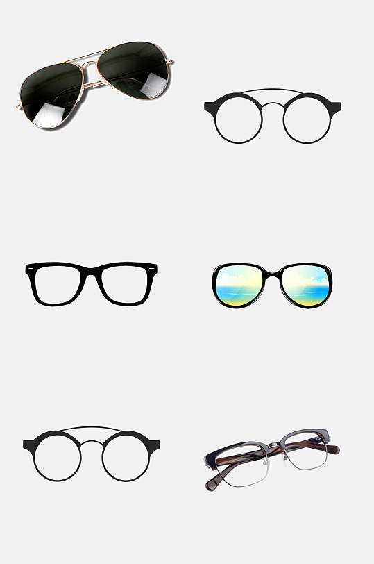 墨镜免抠元素眼镜黑边眼镜