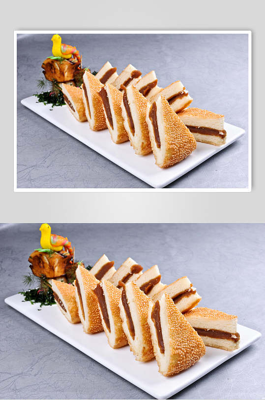 招牌黄金大饼美食高清图片