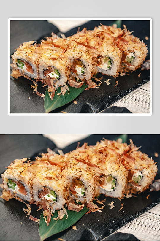 鱿鱼寿司食品高清图片