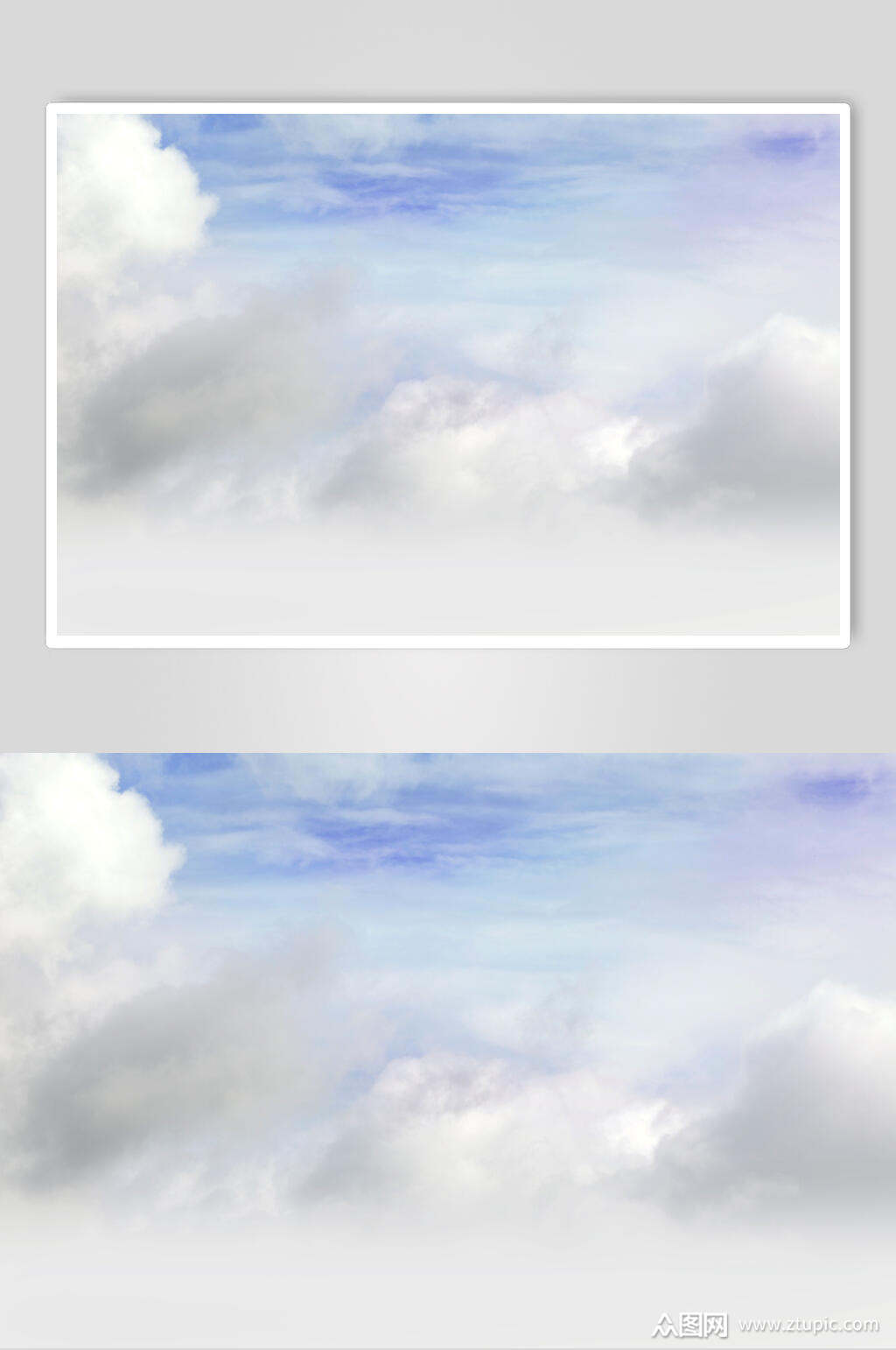 蓝色天空晴空梦幻背景素材