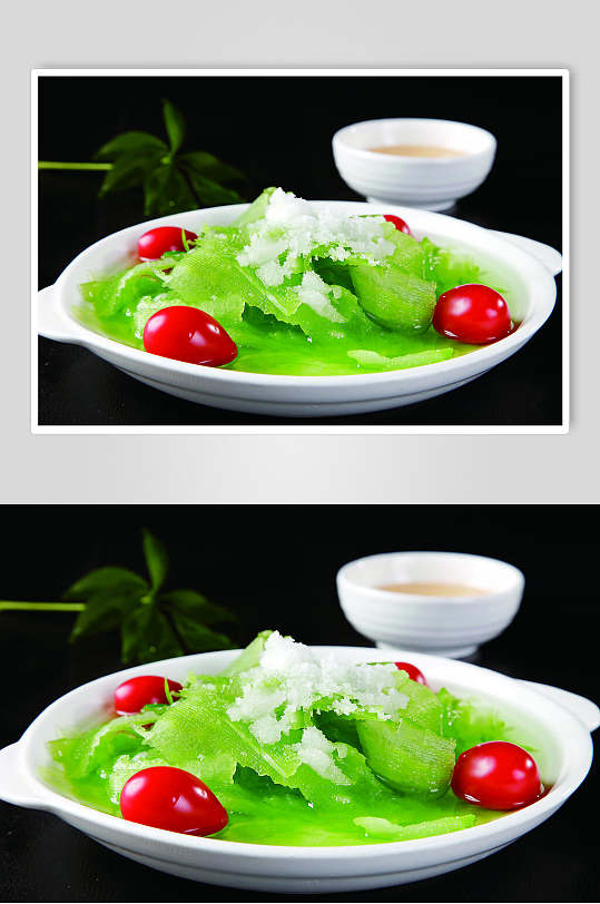 蔬菜冰镇苦瓜食品摄影图片