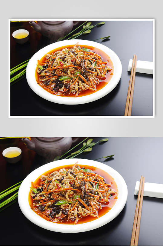 炒菜鱼香肉丝食物图片