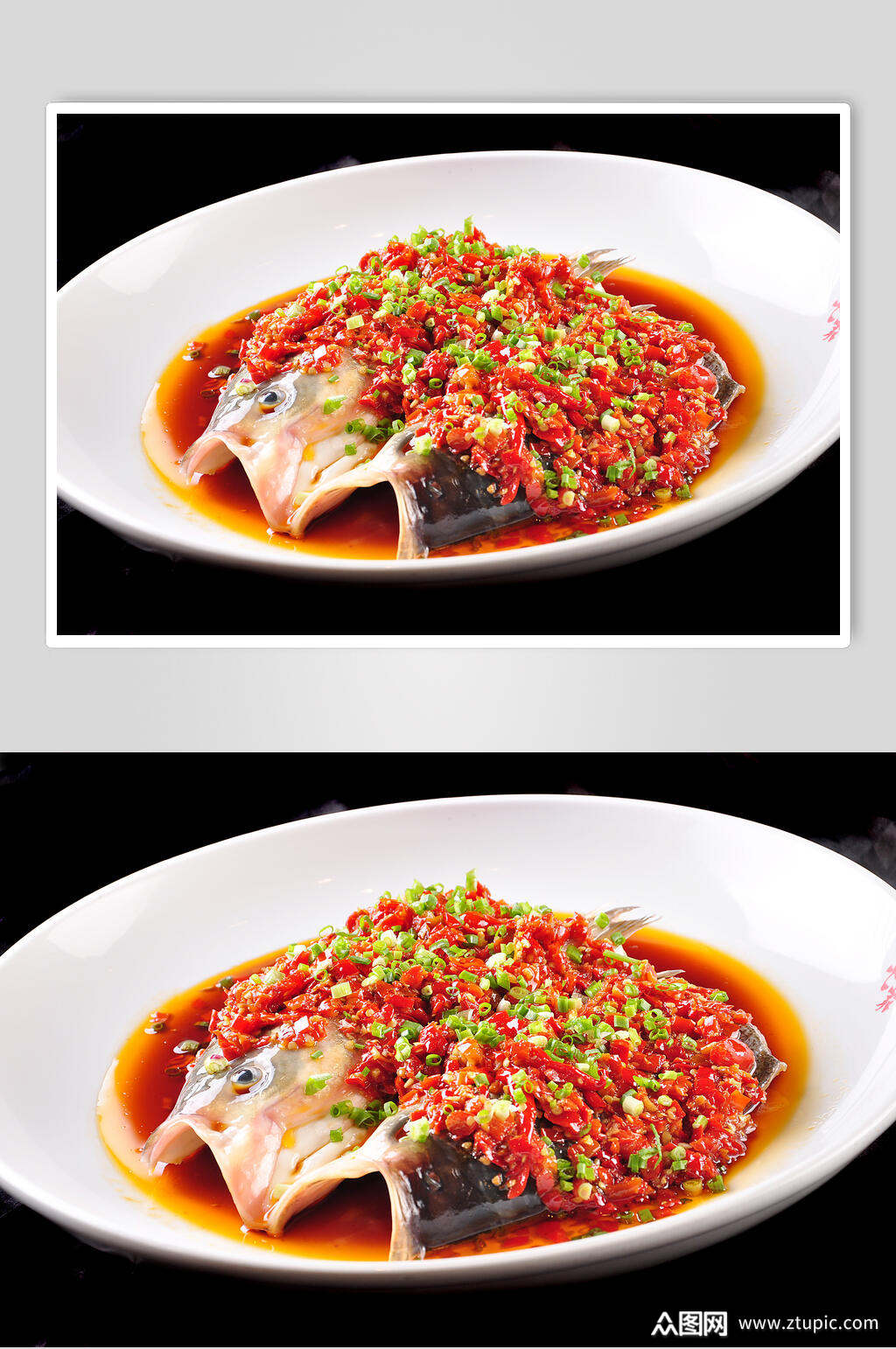 湘菜剁椒鱼头美食图片