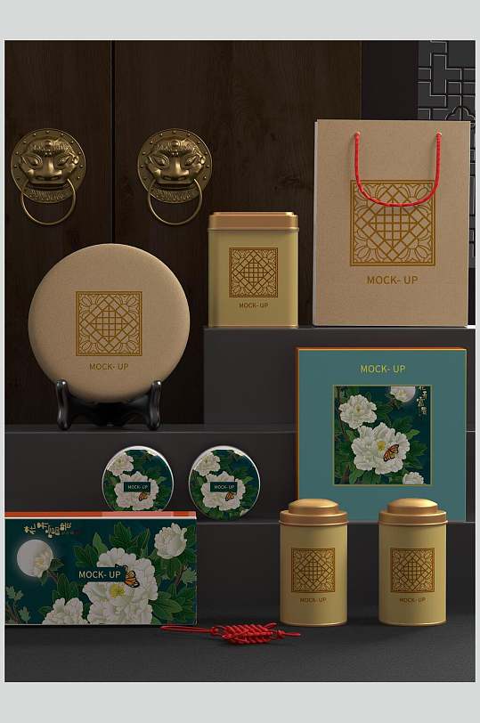 茶叶罐包装文创样机