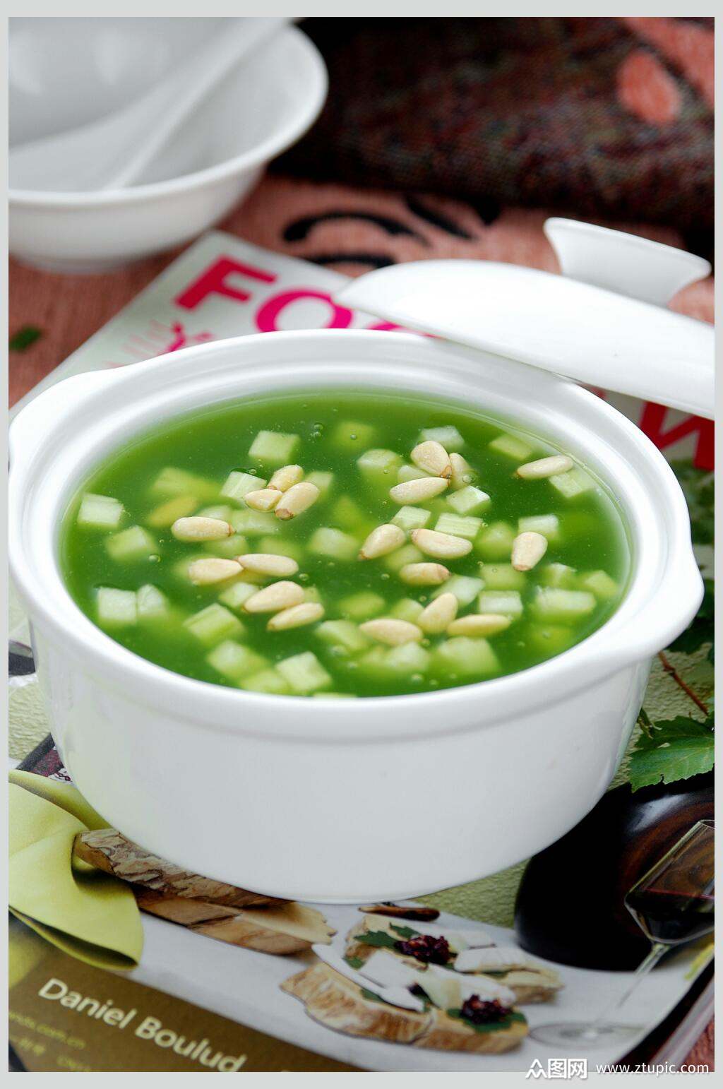 绿色蔬菜汤羹煲汤素材
