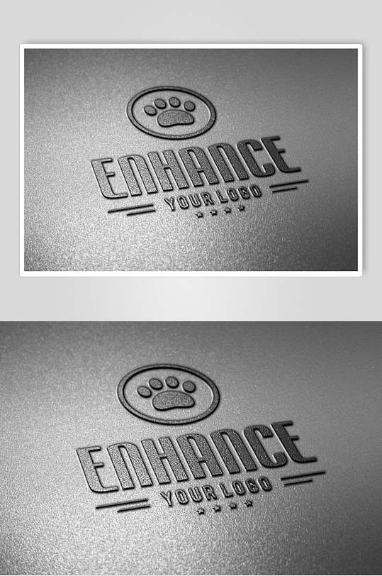 狗爪图标logo样机