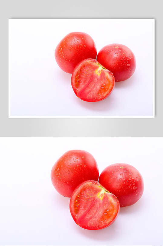 红色番茄西红柿青菜图片