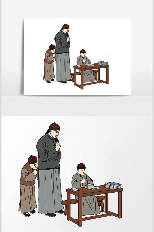 夫子古代古风人物素材
