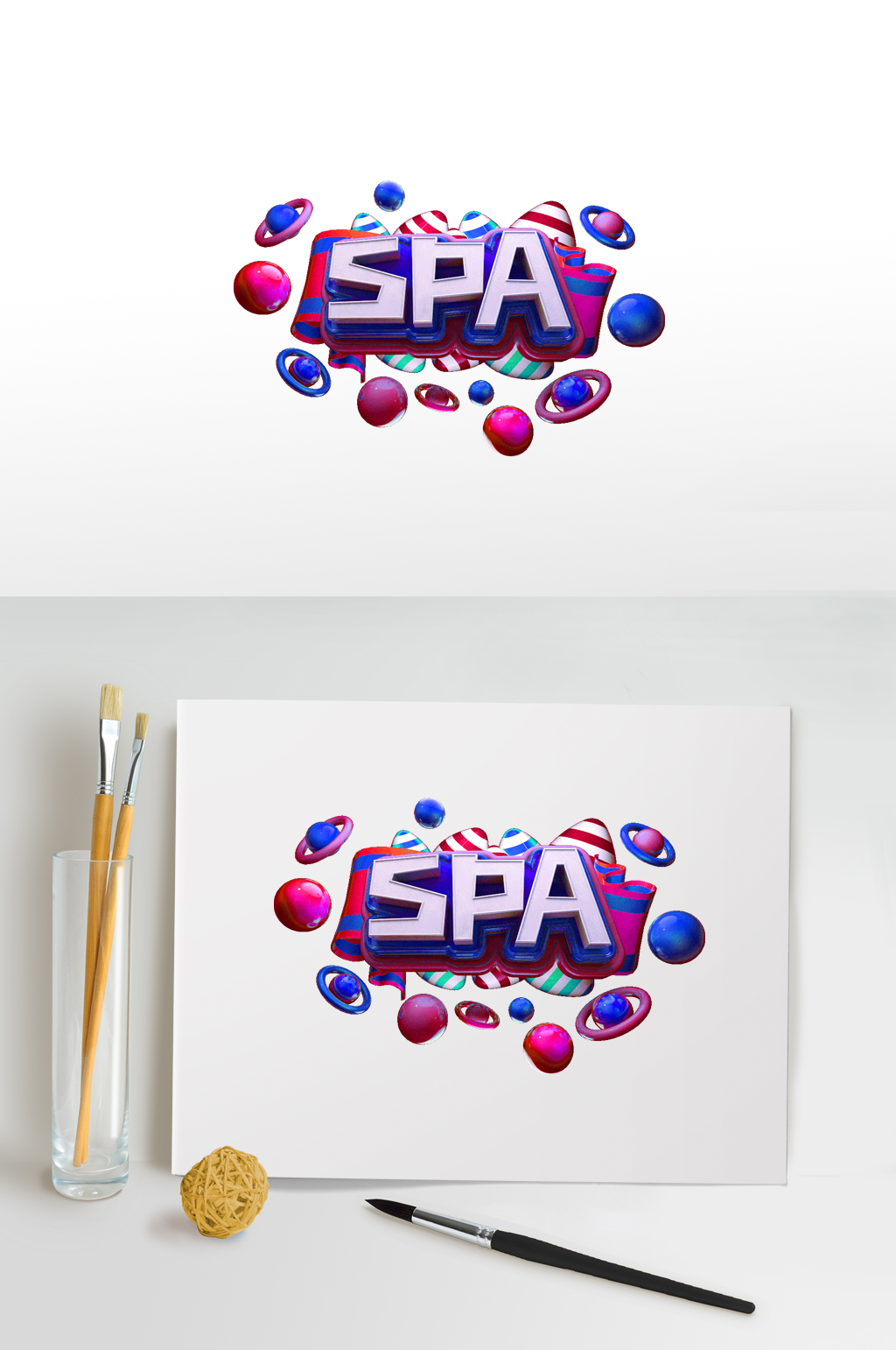 spa电商艺术字
