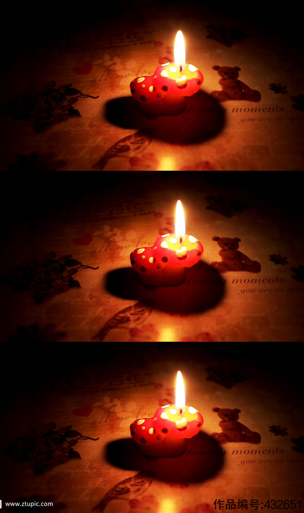 唯美浪漫蜡烛烛光视频
