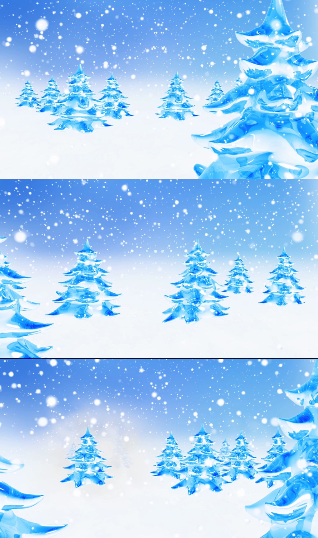 唯美梦幻冰雪世界素材