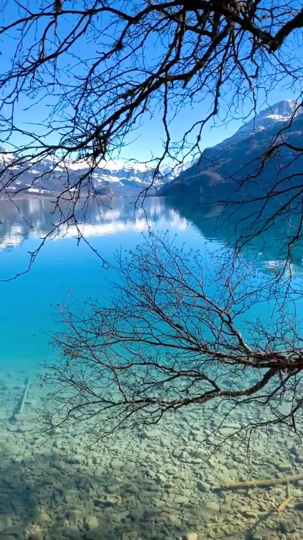 湖泊大自然风光风景自媒体实拍