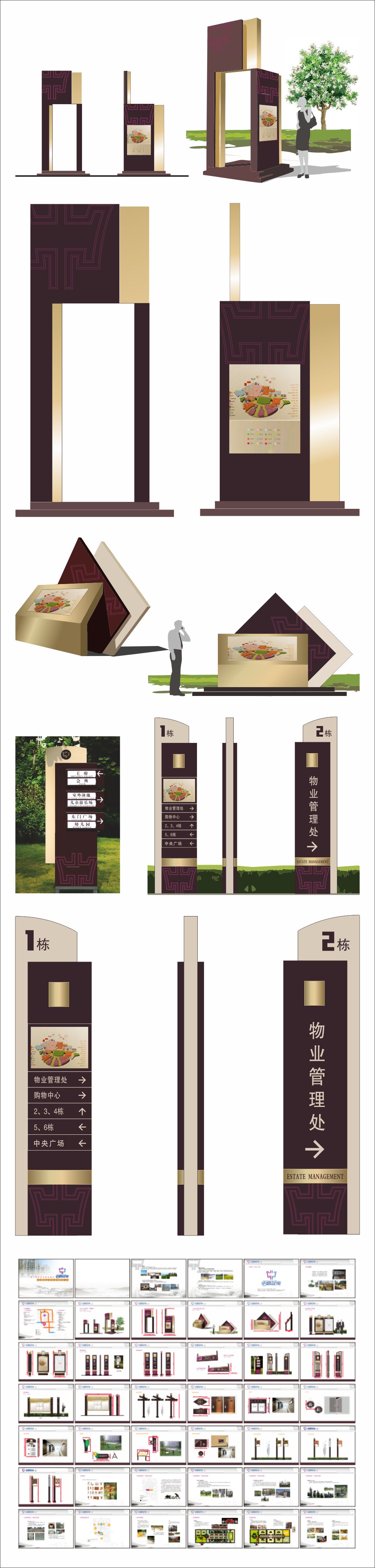 房地产小区导视及规划设计