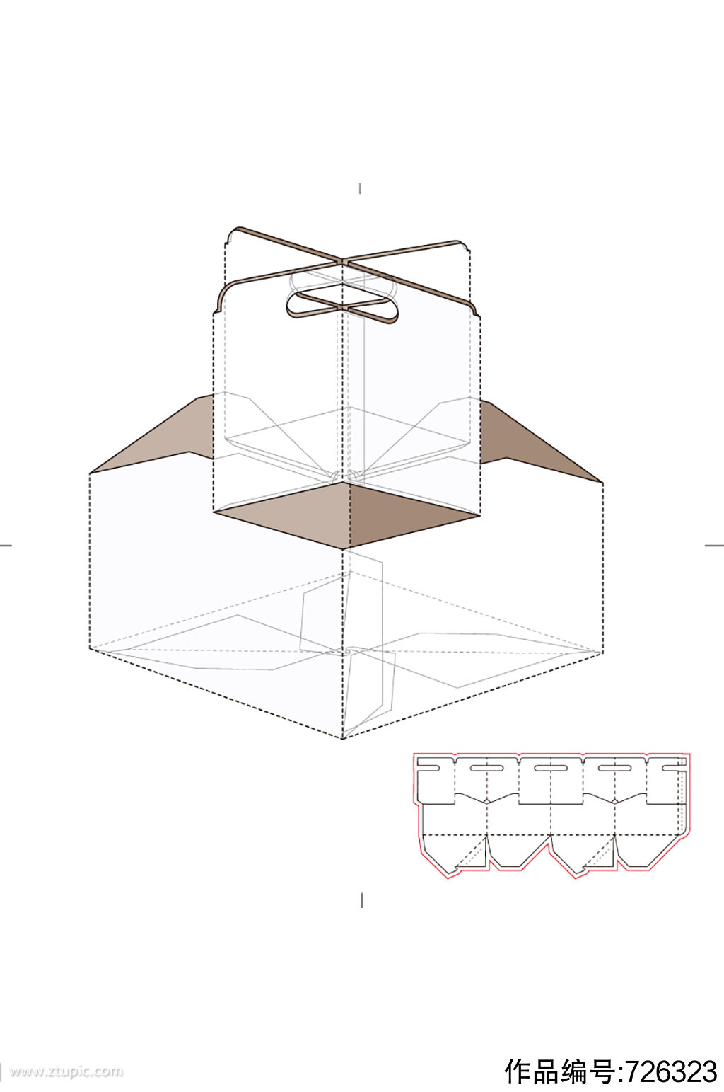 包装盒设计盒型展开图模切刀模刀线模板