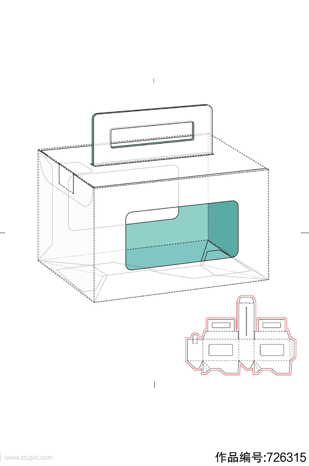 包装盒设计盒型展开图模切刀模刀线模板