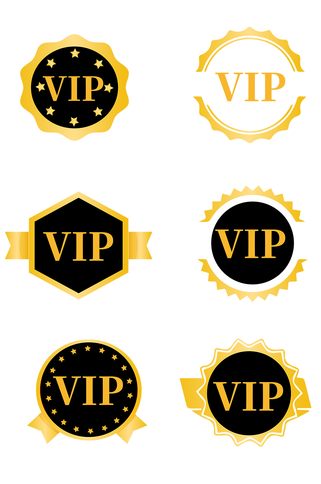 vip会员图标勋章元素素材
