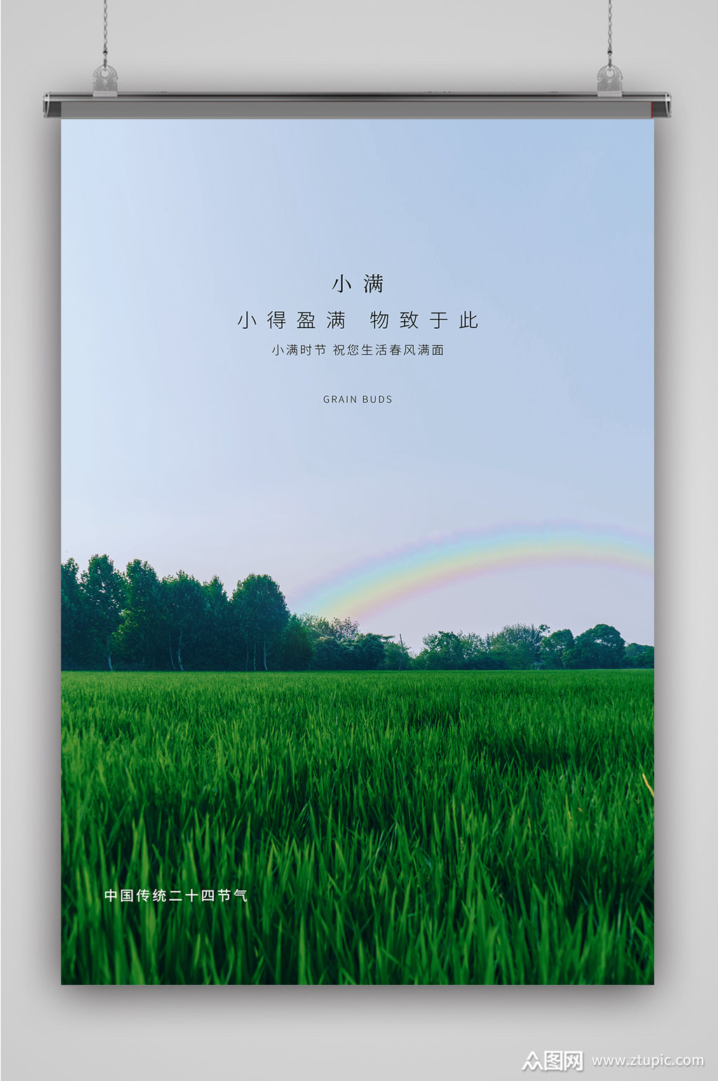 小满万物生长海报