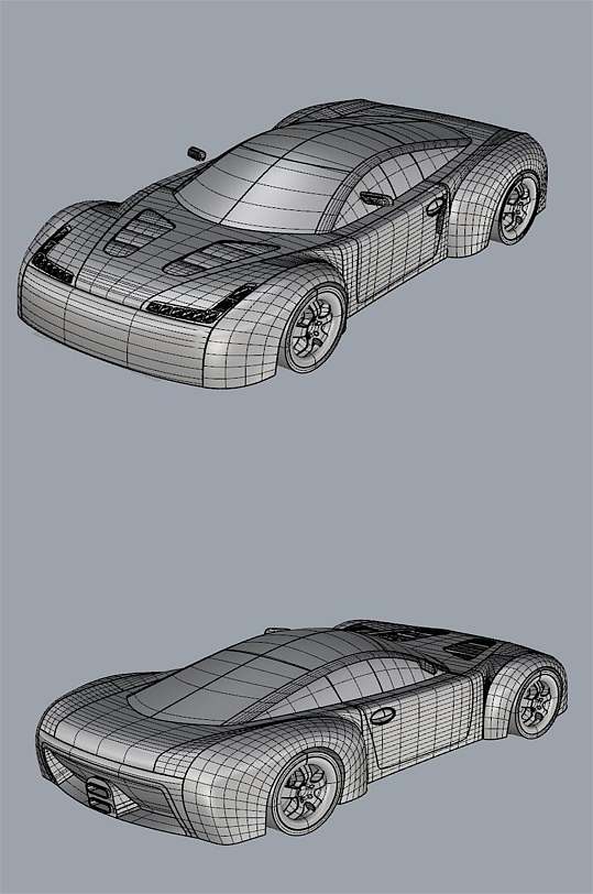 3d概念汽车跑车犀牛模型solidworks汽车模型