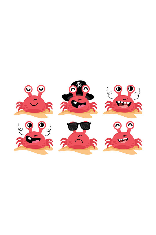 螃蟹表情包图片-螃蟹表情包素材下载-众图网