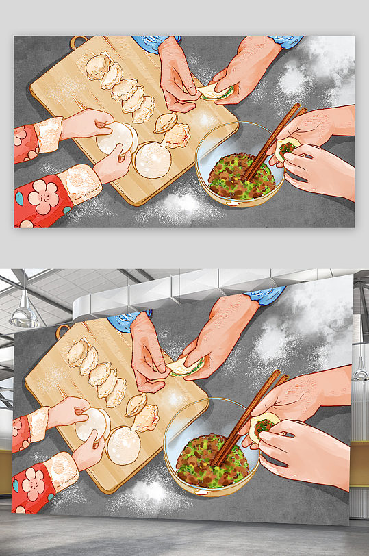 芹菜馅饺子的图片-芹菜馅饺子的素材下载-众图网