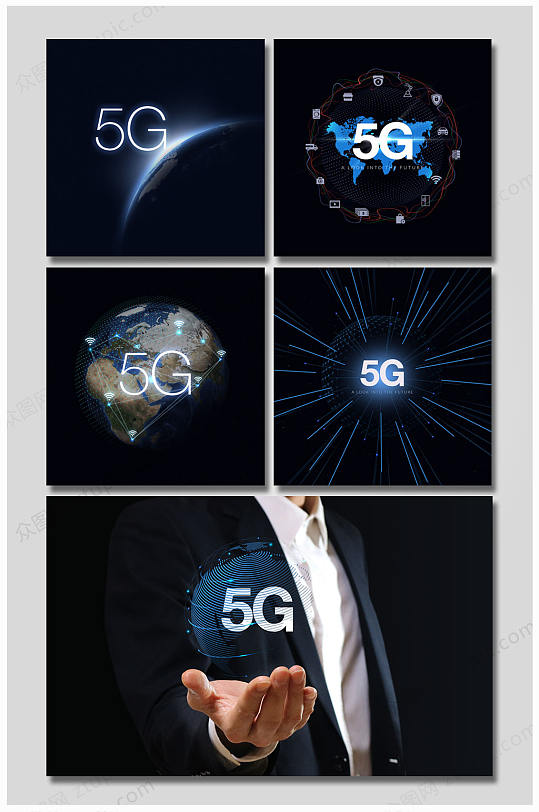 5g科技背景-众图网