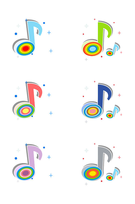 音符浅色抖音音乐图标png