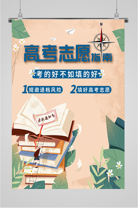 高考志愿指南宣传海报