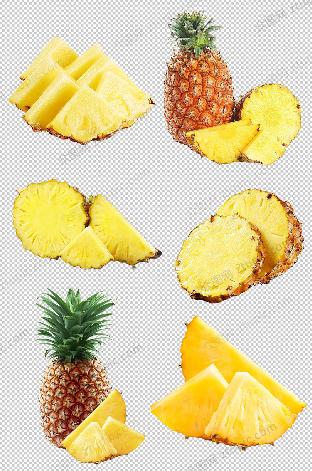 菠萝凤梨水果素材