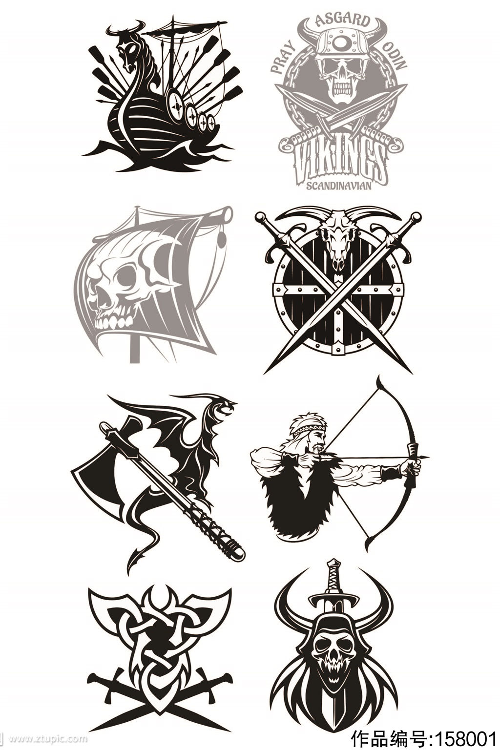 游戏设计标志武器海盗素材