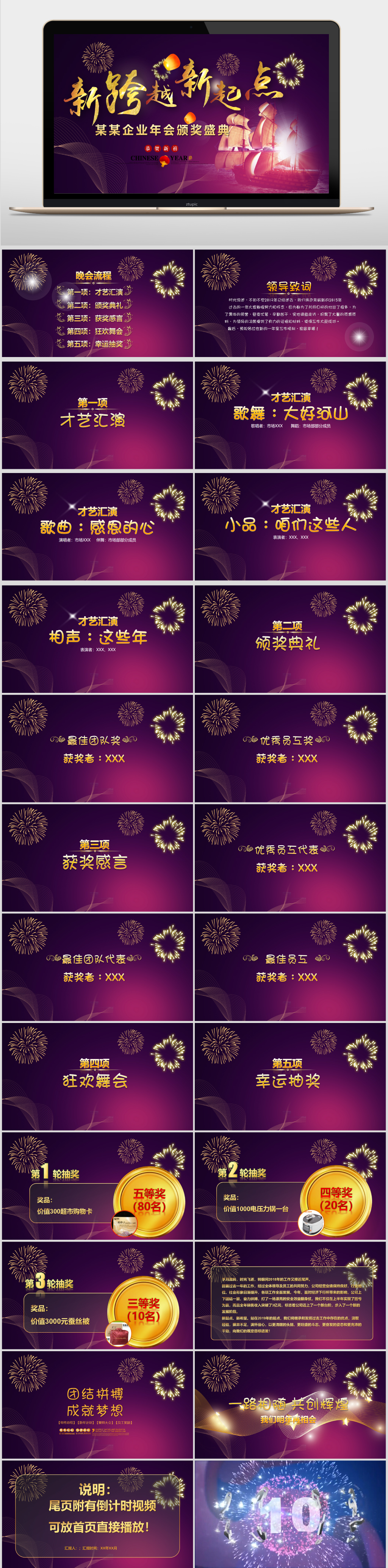 跨年晚会企业ppt模版
