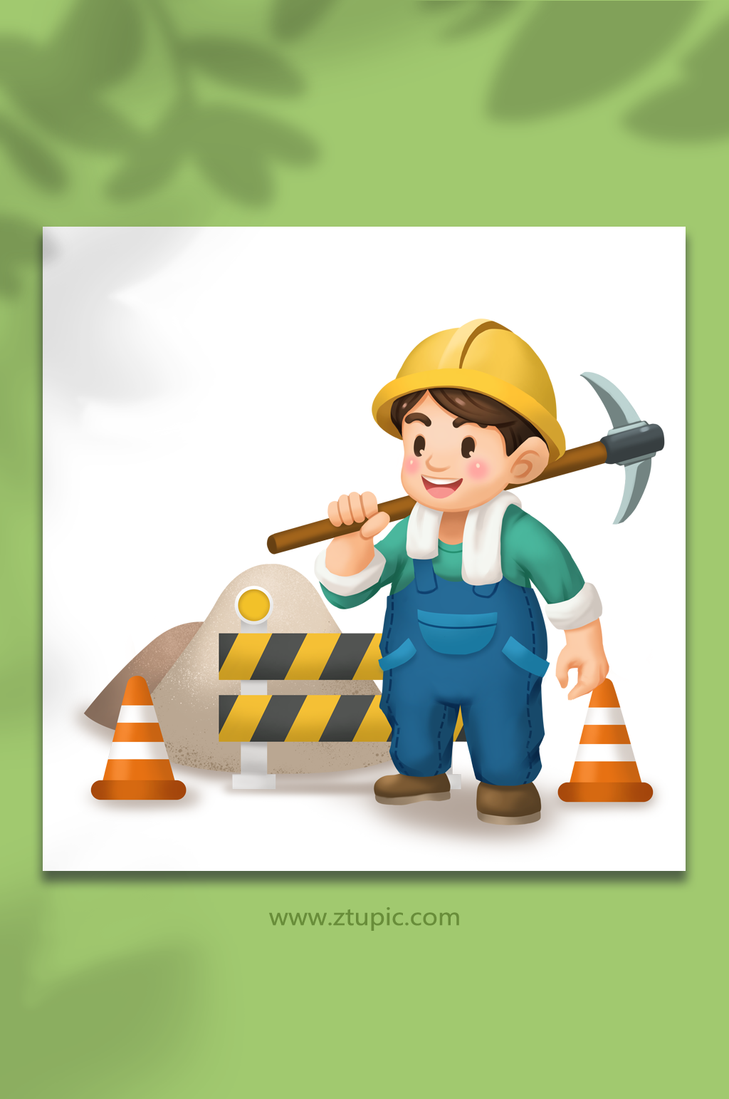 新农村乡村振兴战略插画乡村道路 铁锹战神王老七插画