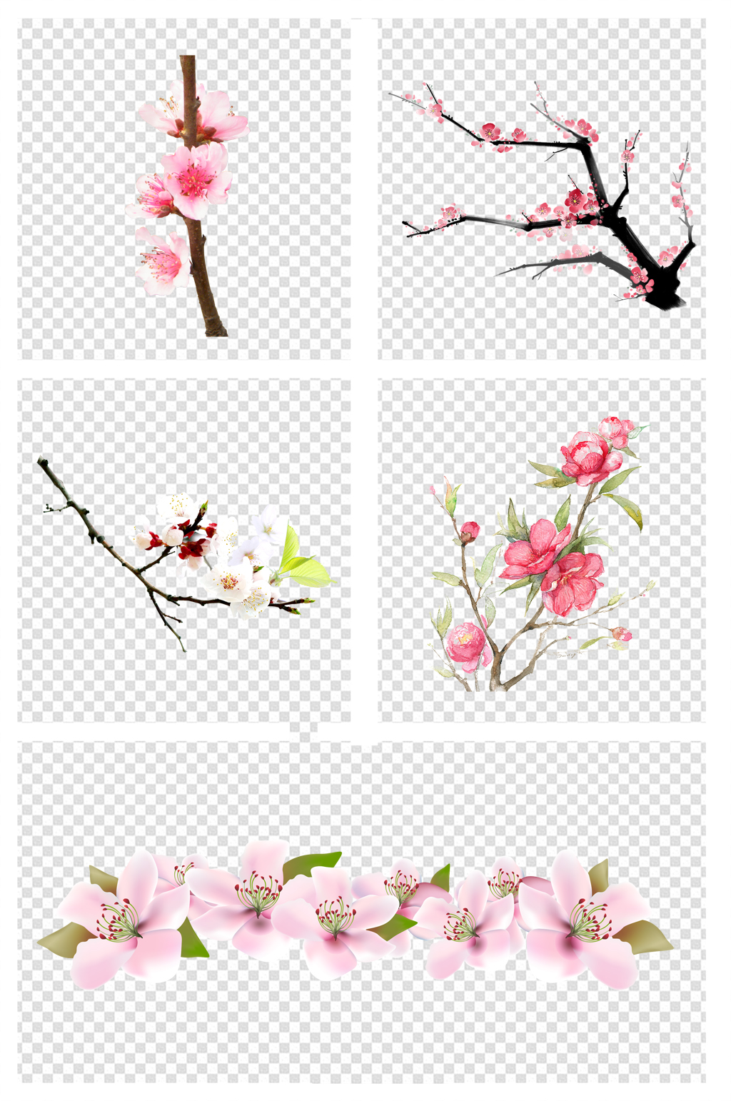 桃花花朵素材图片