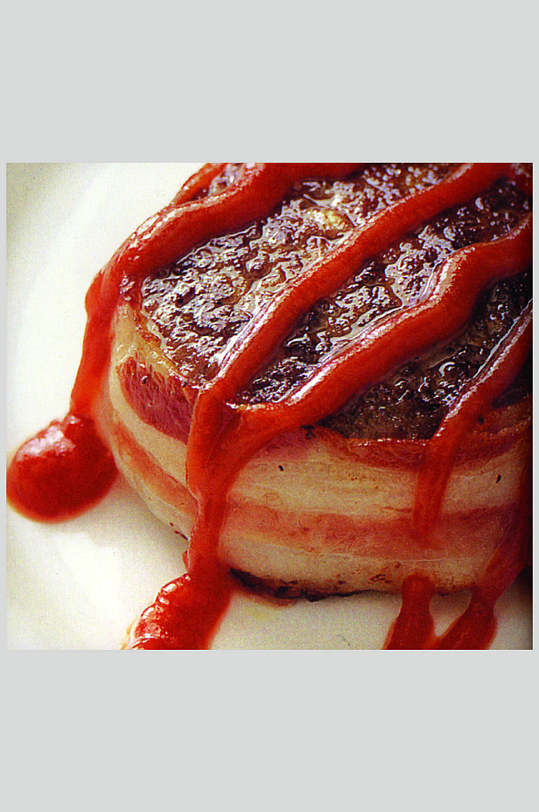 培根卷汉堡牛排